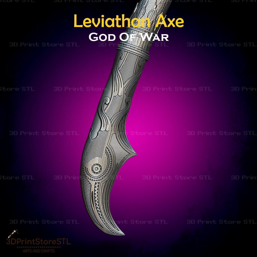 Leviathan Axe STL File for God of War Cosplay and 3D Print Model