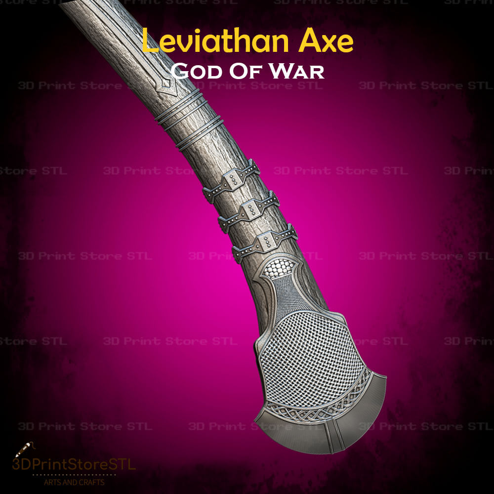 Leviathan Axe STL File for God of War Cosplay and 3D Print Model