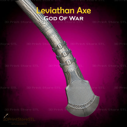 Leviathan Axe STL File for God of War Cosplay and 3D Print Model