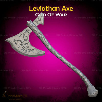 Leviathan Axe STL File for God of War Cosplay and 3D Print Model