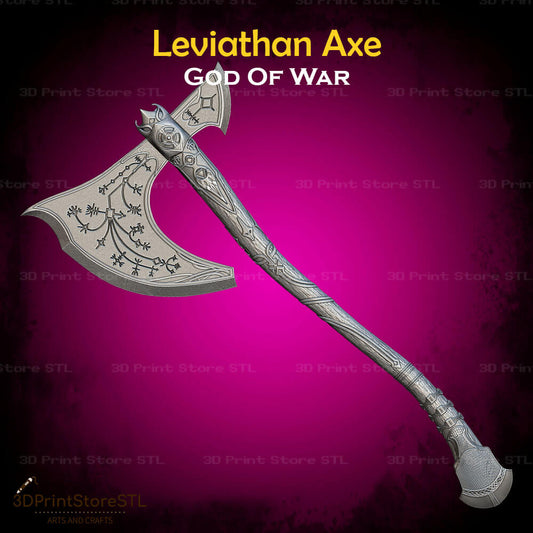 Leviathan Axe STL File for God of War Cosplay and 3D Print Model
