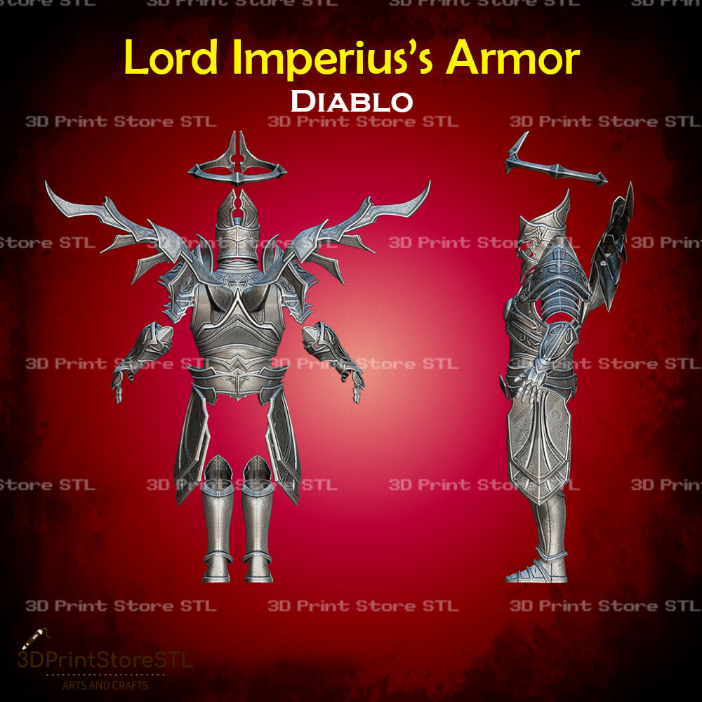 Lord Imperius Armor STL File for Diablo Cosplay and 3D Print Model