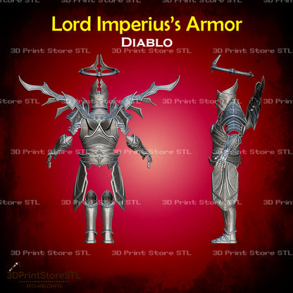 Lord Imperius Armor STL File for Diablo Cosplay and 3D Print Model