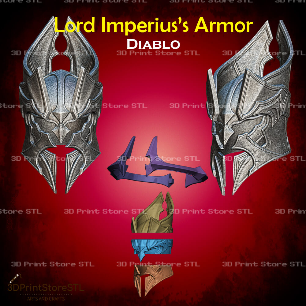 Lord Imperius Armor STL File for Diablo Cosplay and 3D Print Model