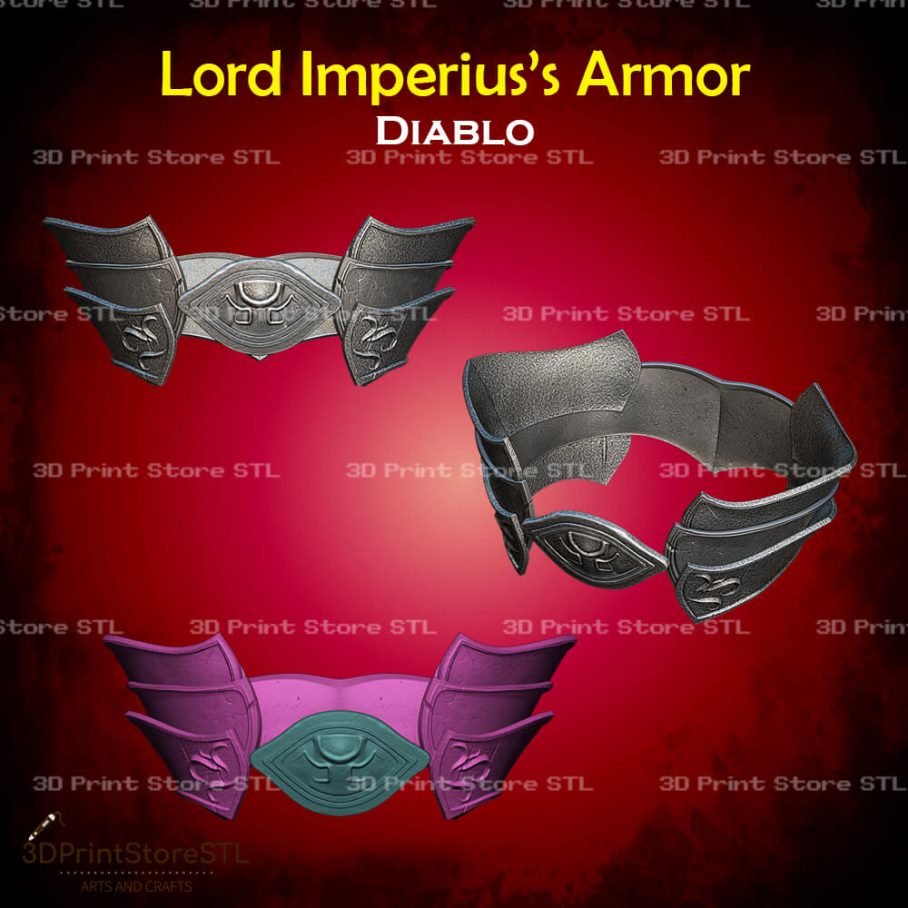 Lord Imperius Armor STL File for Diablo Cosplay and 3D Print Model