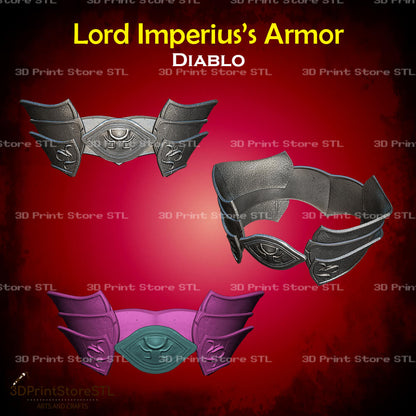 Lord Imperius Armor STL File for Diablo Cosplay and 3D Print Model