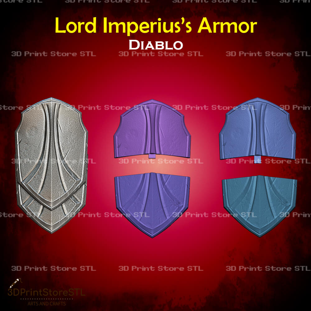 Lord Imperius Armor STL File for Diablo Cosplay and 3D Print Model