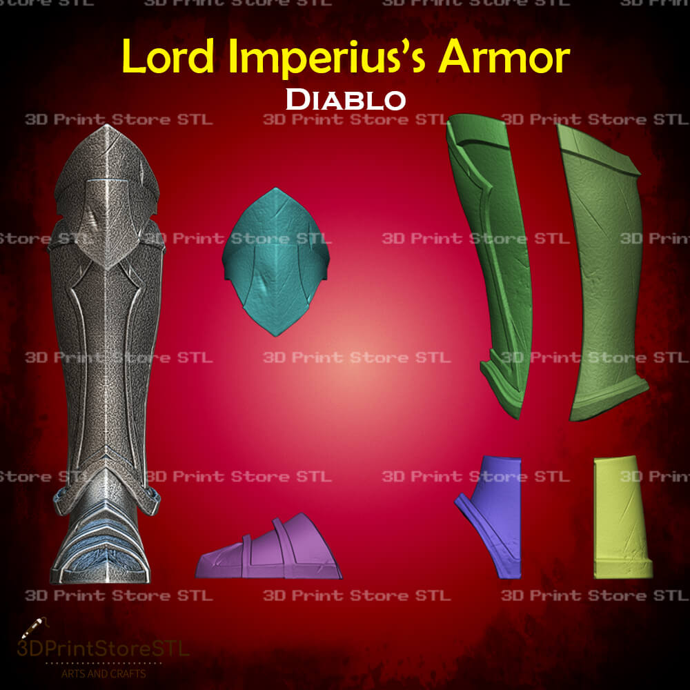 Lord Imperius Armor STL File for Diablo Cosplay and 3D Print Model