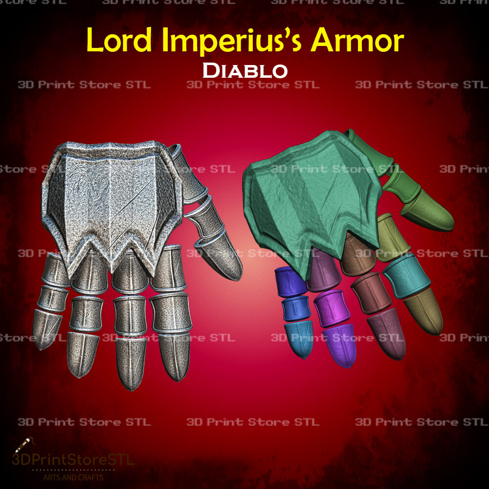 Lord Imperius Armor STL File for Diablo Cosplay and 3D Print Model