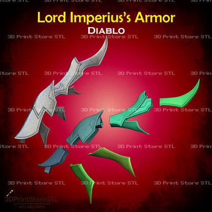 Lord Imperius Armor STL File for Diablo Cosplay and 3D Print Model