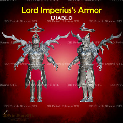Lord Imperius Armor STL File for Diablo Cosplay and 3D Print Model