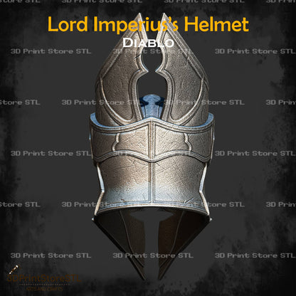 Lord Imperius Helmet STL File for Diablo Cosplay and 3D Print Model