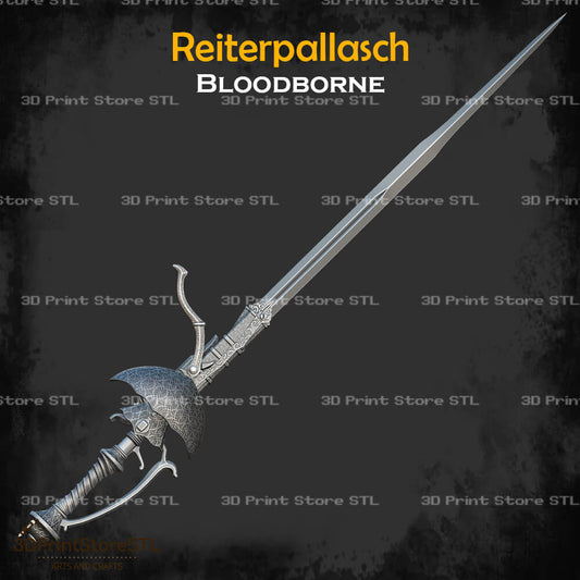 Reiterpallasch STL File for Bloodborne Cosplay and 3D Print Model