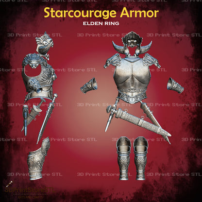 Starscourge Radahn Set STL File for Elden Ring Cosplay and 3D Print Model