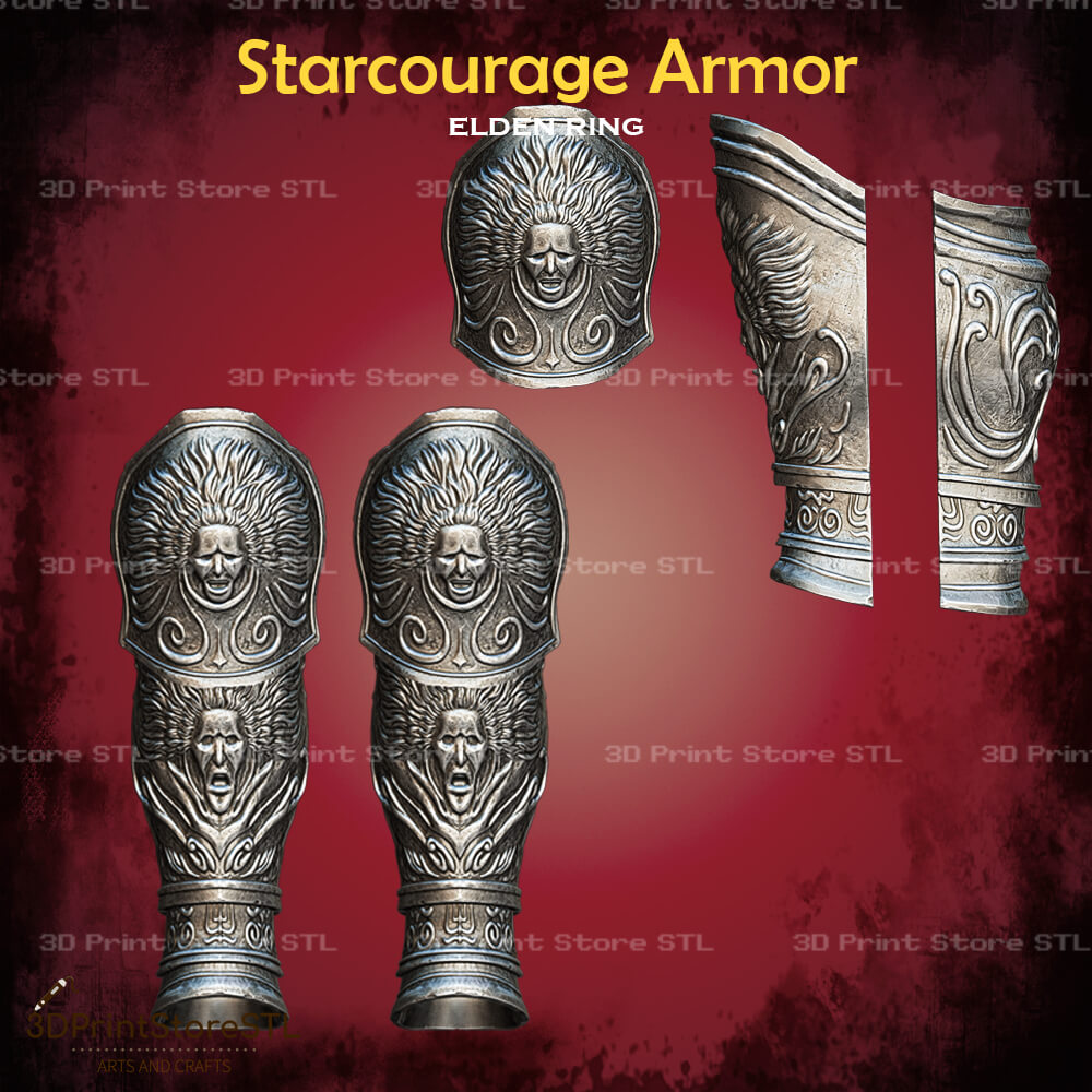 Starscourge Radahn Set STL File for Elden Ring Cosplay and 3D Print Model
