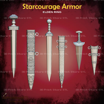 Starscourge Radahn Set STL File for Elden Ring Cosplay and 3D Print Model