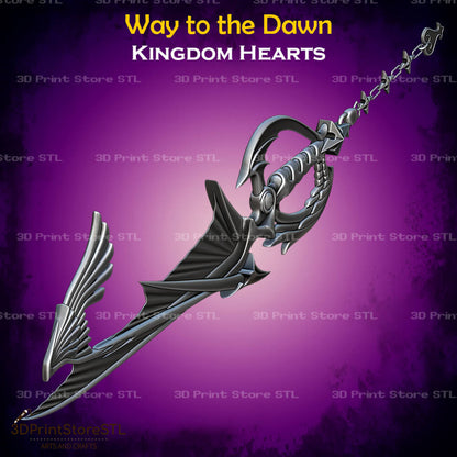 Way to the Dawn STL File for Kingdom Hearts Cosplay and 3D Print Model