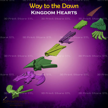 Way to the Dawn STL File for Kingdom Hearts Cosplay and 3D Print Model