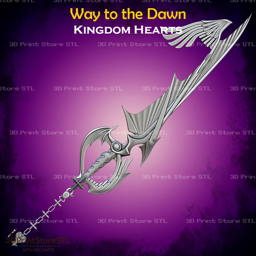 Way to the Dawn STL File for Kingdom Hearts Cosplay and 3D Print Model