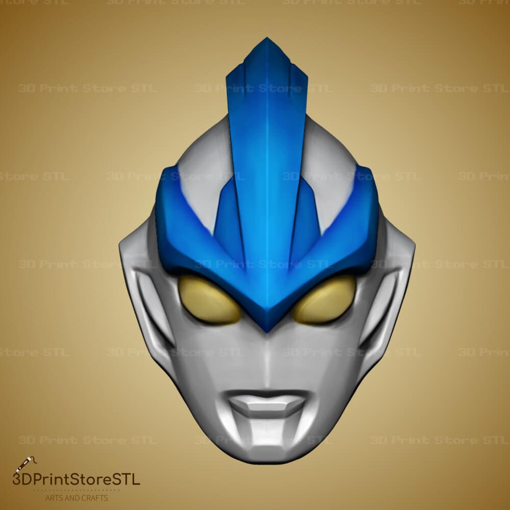 Galaxy Ultraman Helmet Cosplay Halloween 3D Print Model STL File 3DPrintStoreSTL