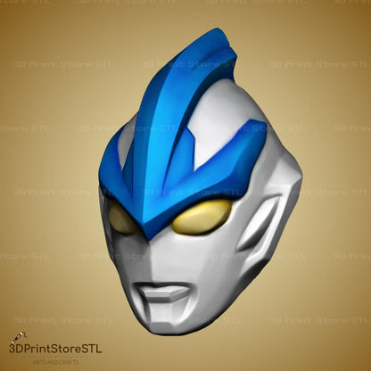 Galaxy Ultraman Helmet Cosplay Halloween 3D Print Model STL File 3DPrintStoreSTL