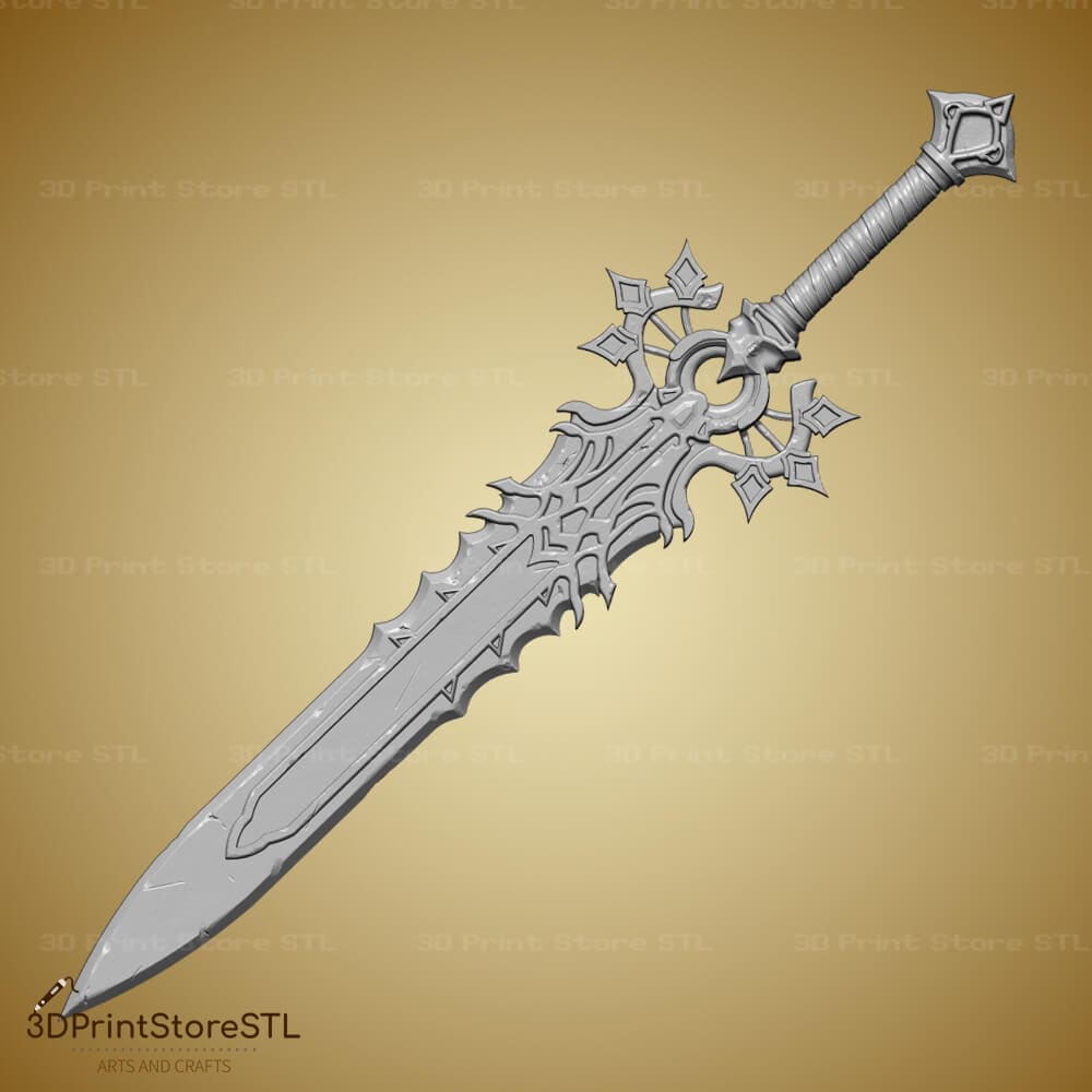 Quietus Sword Cosplay Hexen 3D Print Model STL File 3DPrintStoreSTL