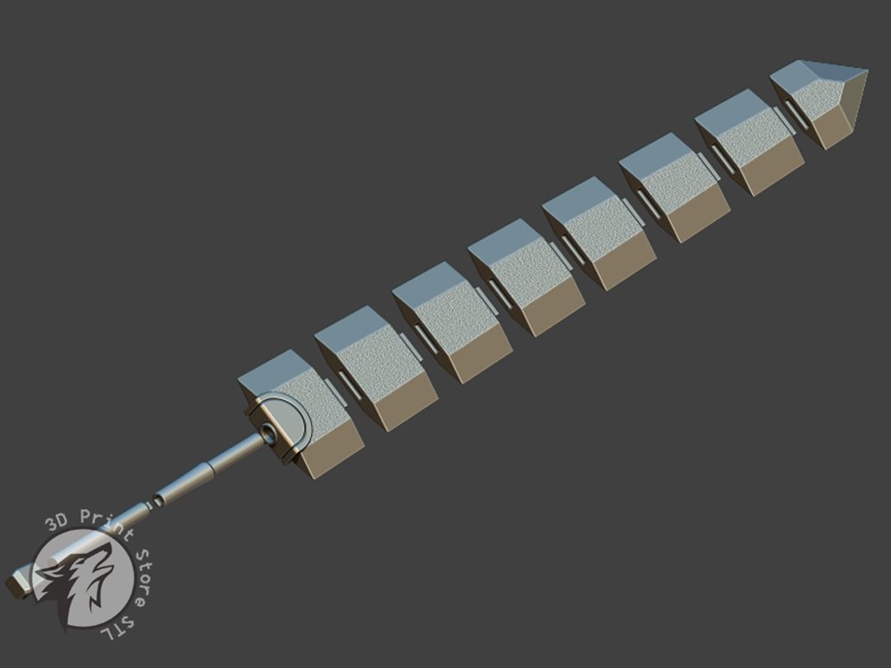 Guts weapon set - Berserk + Taxes - 3DPrintStoreSTL