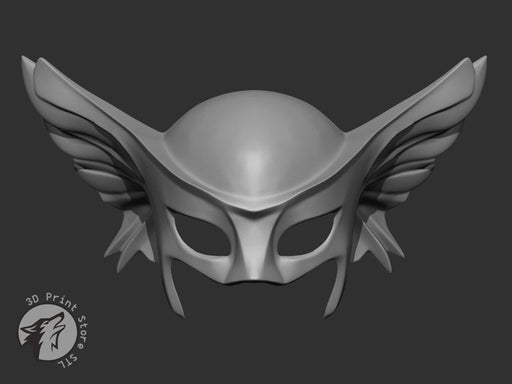 Hawkgirl Helmet - DC Comics + Taxes - 3DPrintStoreSTL