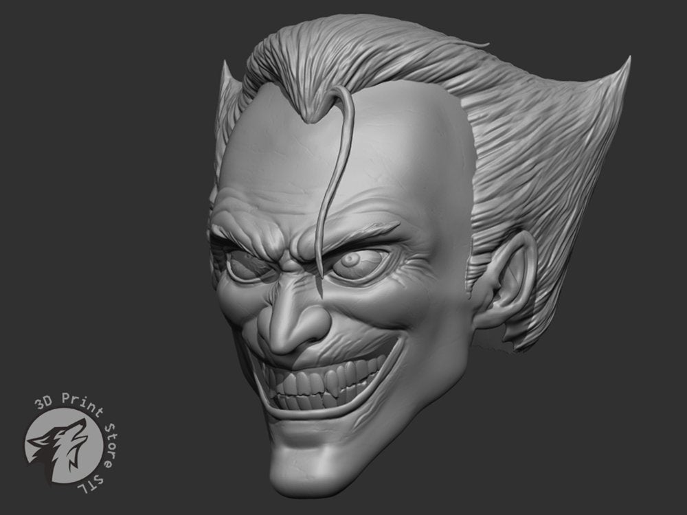 Joker Mask - DC Comics + Taxes - 3DPrintStoreSTL