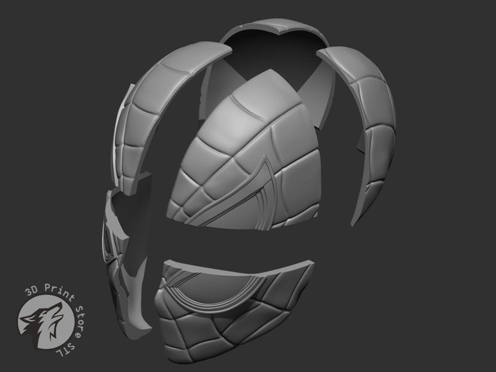 Spiderman Mask - Marvel Comics + Taxes - 3DPrintStoreSTL