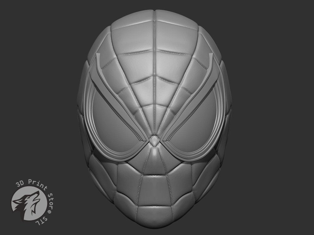 Spiderman Mask - Marvel Comics + Taxes - 3DPrintStoreSTL